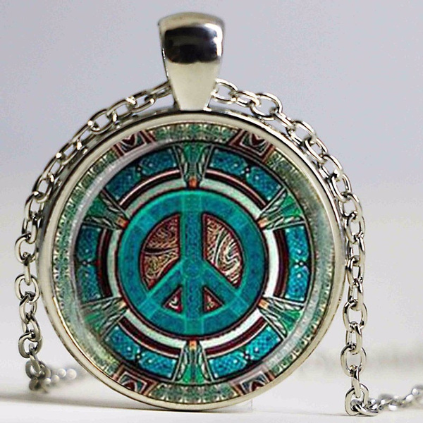 hippie necklace charm