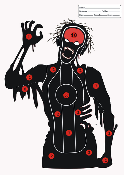 15 pcs zombie paper shooting targets 12x16 inches wish