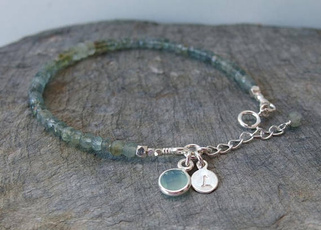 Beaded Bracelets, aquamarine, Jewelry, Gemstone