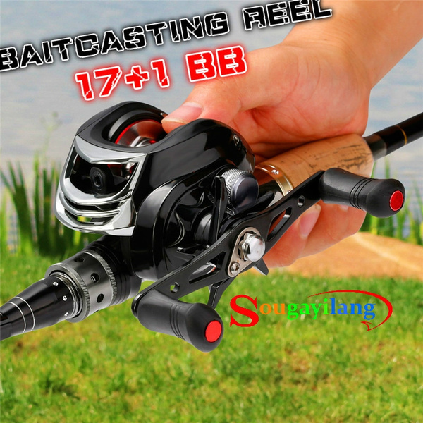 Cheap Fishing Reel 17 +1BB Baitcasting Reel 7.2:1 Left/Right Hand