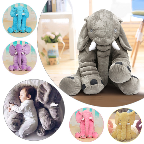 large plush elephant sleeping pillow