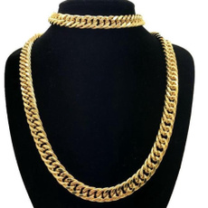 yellow gold, Chain Necklace, Mens Accessories, thicknecklace