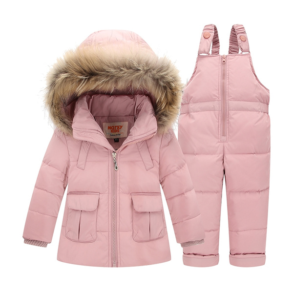 Trousers Snowsuit Warm Clothes ZOEREA Unisex Baby Winter Snowsuit Newest Children Girls Clothing Sets Winter Hooded Duck Down Jacket 