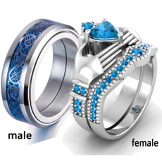 Couple Rings, claddaghring, Stainless Steel, wedding ring