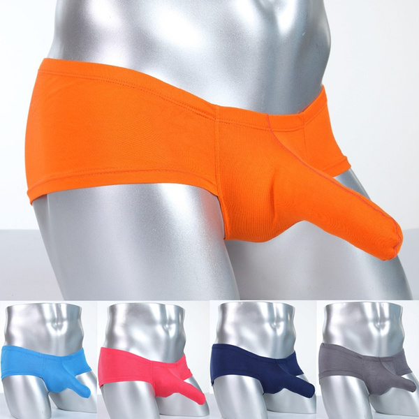 New Mens Long Bulge Pouch Mini Boxer Briefs Underwear Modal Sexy