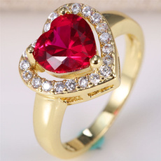 pink, yellow gold, wedding ring, Hot Pink