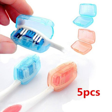 5Pcs Portable Brush Toothbrush Protect Cover Holder Cover Mini Tidy Healthy(Random Color)