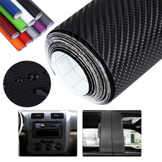 BLACK CARBON FIBER Vinyl Wrap Bubble Film - Pro Grade Car Decal Free Air Release Schwarz Premium Hochglanz Kohlefaser