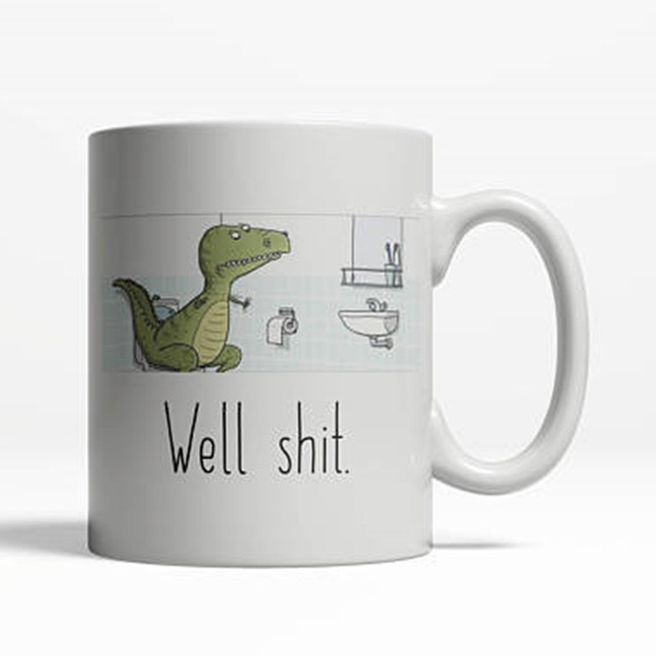 Chrome Dino – Offline T-Rex 11 oz Ceramic Mug Chrome Dino – Offline T-Rex  Mugs