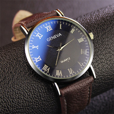 Men Fashion Luxury Brand Quartz Watches Business Men Leather Wristwatch