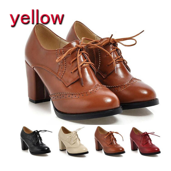 VEMNI Oxfords for Women Luxury Spring Fall Women Shoes Woman High Heels  Soft Pointed Toe Lace-Up Ladies Leather Pumps (Color : Black, Size : 4.5  UK) : Amazon.com.au: Clothing, Shoes & Accessories