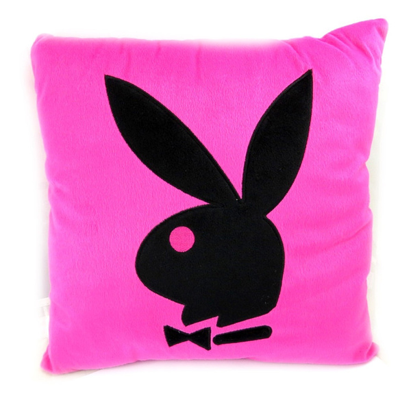 Les Tresors De Lily [L4162] - Coussin deco 'PlayBoy' rose noir