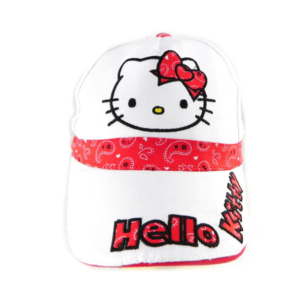 Hello Kitty [H4342] - Casquette Enfant 'Hello Kitty' blanc rouge | Hat ...