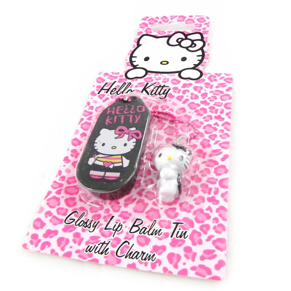 Hello Kitty [H1799] - Gloss 'Hello Kitty' rose + accessoire telephone |  Gloss 'Hello Kitty' pink + phone accessory. | Gloss 'Hello Kitty' pink +