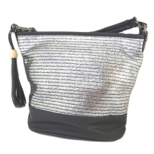 Les Tresors De Lily P1896 Sac createur Scarlett noir argente