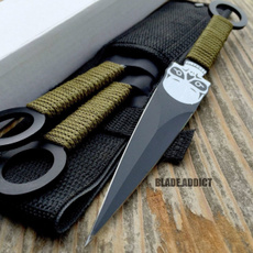 Knife, 3pcskullhuntingthrowingknifeset, Полювання, throwingknive