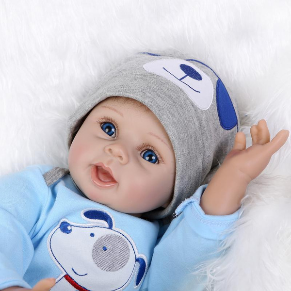 Pursue Blue Eyes Bebe Reborn Silicone Reborn Baby Dolls Educational Toys For Children Girls Boys Silicone Reborn Babies Dolls Wish