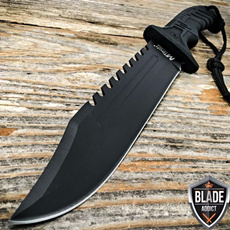 black, Hunting, fixedblade, Survival
