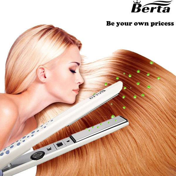 Berta ceramic hair straightener brush clearance comb