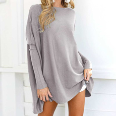 Autumn Winter Women Sexy Baggy Oversized Batwing Sleeve Knitted Sweaters Pullover Sweater Tops