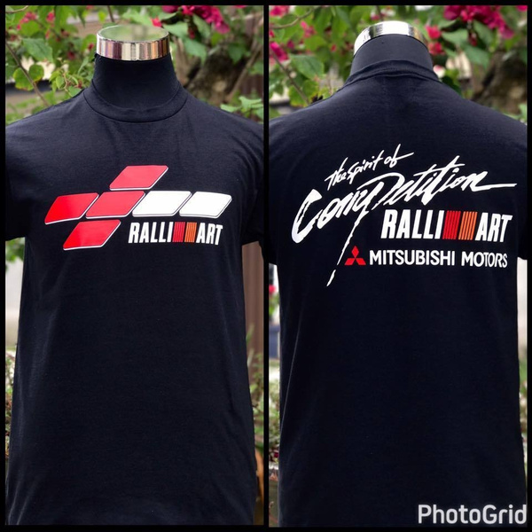 Mitsubishi Rallye T-Shirt – WRC Motorsport Fan-Shirt Für Männer, Größe XL, Mehrfarbig