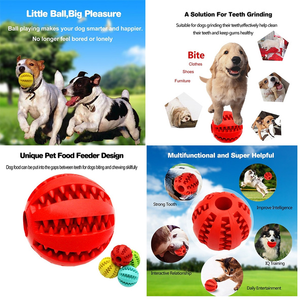 Nontoxic Bite Resistant Toy Ball for Pet Dogs Puppy Cat Dog Toy