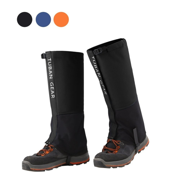 Tuban Hiking Gaiters Snow Gaiters Waterproof Boot Gaiters Reinforced TPU Strap Breathable Nylon