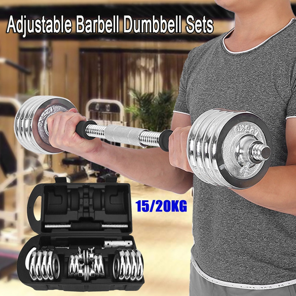 adjustable barbell lifting dumbells weight set