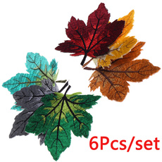 maple, motifapplique, leaf, Embroidery