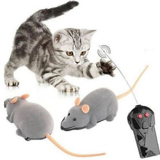 Remote Control Brown Rat Mouse Toy For Cat Kitten Dog Pet Novelty Gift Portable