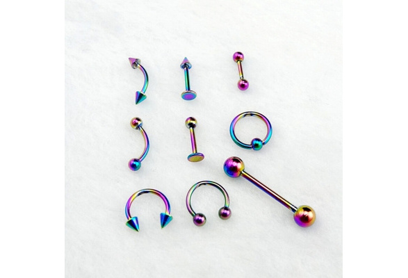 It doesn't matter☆[B type] Rainbow doodle piercing set It doesn't matter☆[B type] Rainbow doodle piercing set