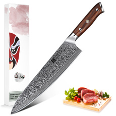 Steel, Kitchen, damascuschefcookingknife, japnaesestyle