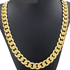 Chain Necklace, 18k gold, Jewelry, Mens Accessories