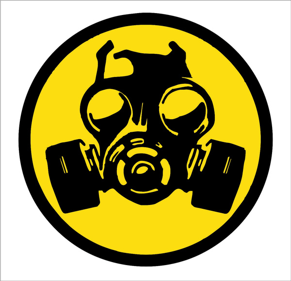 Biohazard Gas Mask Gaming PC Sticker Laptop Notebook Desktop Computer Decal