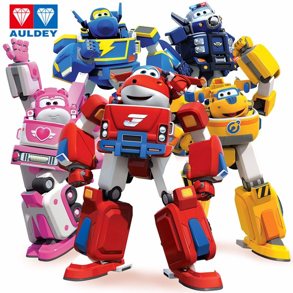 Newest Big Deformation Armor Super wings Rescue Robot Action Figures ...