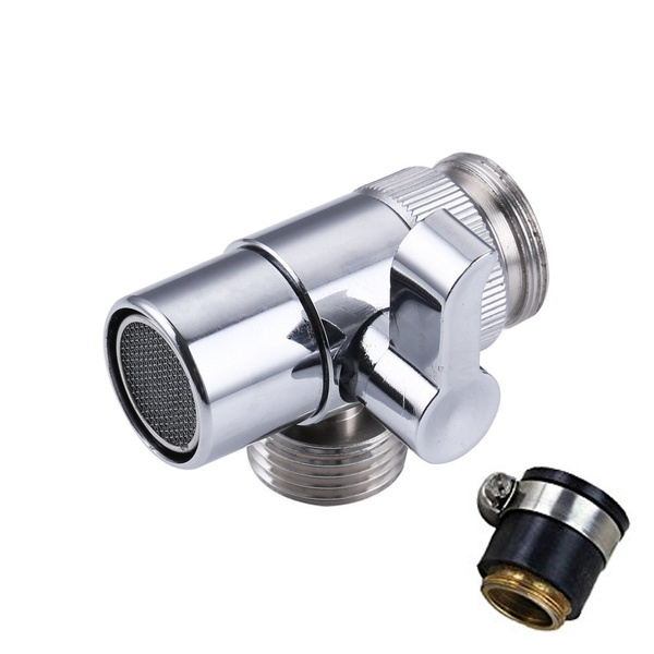 Brass Sink Valve Diverter Faucet Splitter For Kitchen Or Bathroom Replacement Part To Hose Adapter M22 X M24 With Universal Connector Polished Chrome Wish - Bathroom Sink Faucet Connection Brass Sink Valve Diverter Faucet Splitter For Kitchen Or Bathroom Replacement Part To Hose Adapter M22 X M24 With Universal Connector Polished Chrome Wish - Bathroom Sink Faucet Connection