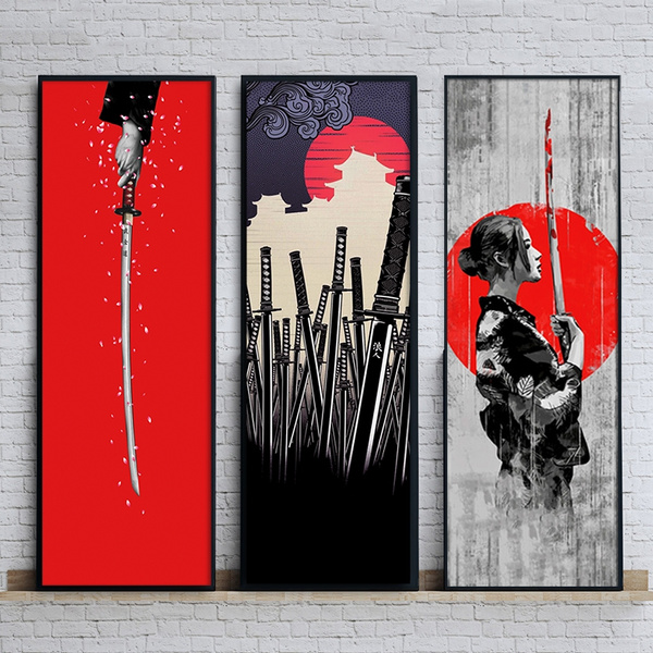 painting　wall　Japanese　painting　Framless　Simple　Wish　Culture　Oriental　mysterious　Traditional　art　decorative