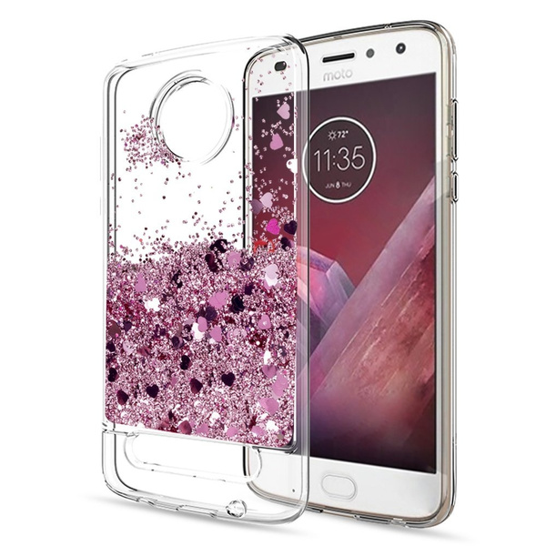 Capa para Moto Z2 Play, Shiny Glitter Moving Quicksand Liquid TPU capa  protetora para celular para Motorola Moto Z2 Play (2ª geração) | Wish