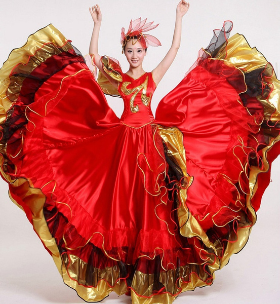spanish ruffle dress