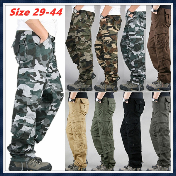 Men Camouflage Military Cargo Trousers Army Combat Heavy Duty Work Pants |  Fruugo QA