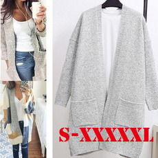Plus Size, Winter, Sleeve, sweater coat
