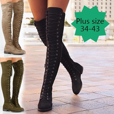 Shoes, Knee High Boots, Fashion, Lace