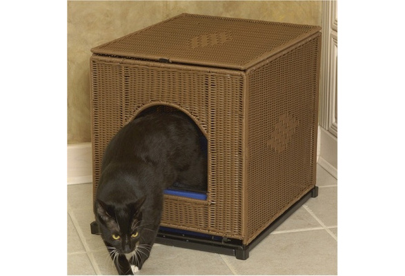 wicker litter box