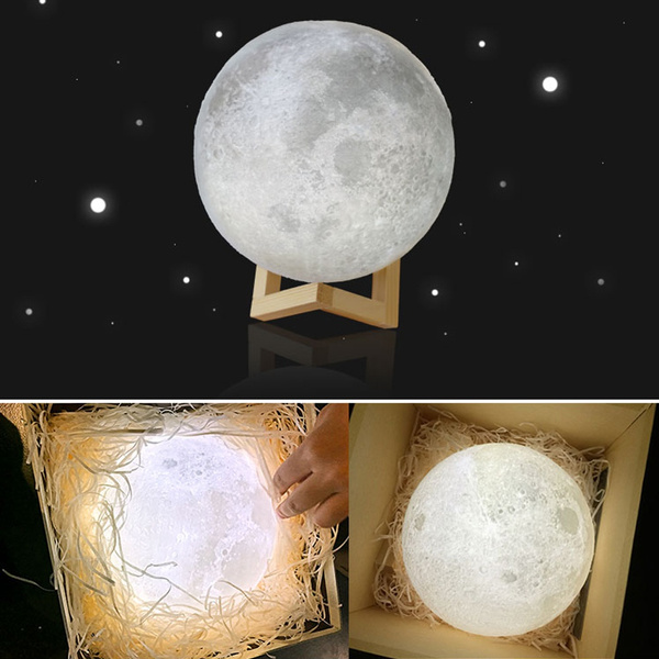 3d moon lamp usb led night moonlight lamp touch sensor color changing night light 8cm christmas lampara de luna wish
