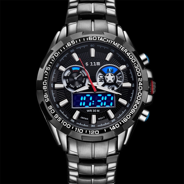 waterproof solar powered watch