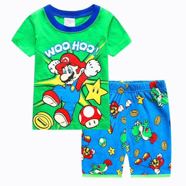 Pyjamas Super Mario 1onesie all in one fleece jersey nightwear sleepsuit baby 