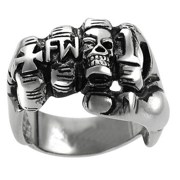 BIKER Ring Men's Stainless Steel Fashion Rings Jewelry Motorcycle Ring Punk Rock