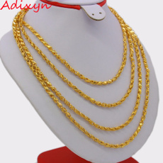 goldplated, 4mmwidthnecklace, 200cm79inch, Chain