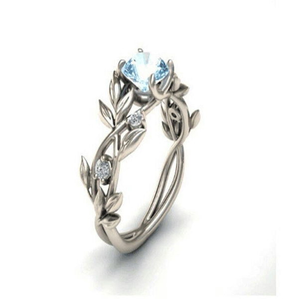 blue diamond fashion ring