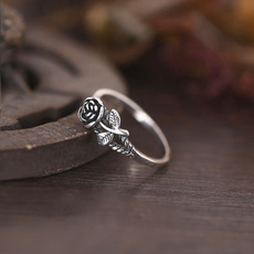 925 sterling silver rose ring